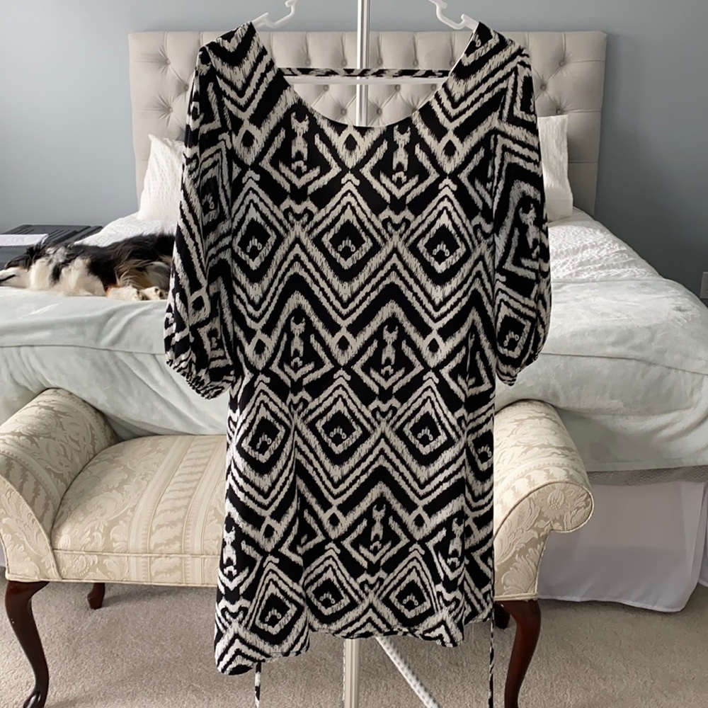 Black and white dress